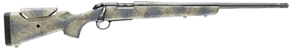 Bergara Rifles B14S805 B-14 Wilderness Sierra 6.5 Creedmoor 4+1 20″ Sniper Gray Cerakote #5 Fluted Threaded Barrel  Sniper Gray Cerakote Steel Receiver  Wilderness Camo w/Black Webbing Fixed w/SoftTouch Synthetic Stock