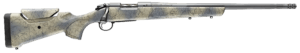 Bergara Rifles B14LM8013 B-14 Wilderness Sierra 7mm PRC 3+1 22 Sniper Gray Cerakote #5 Fluted Threaded Barrel  Sniper Gray Cerakote Steel Receiver  Wilderness Camo w/Black Webbing Fixed w/SoftTouch Synthetic Stock”