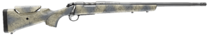 Bergara Rifles B14LM808 B-14 Wilderness Sierra 300 PRC 3+1 22 Sniper Gray Cerakote #5 Fluted Threaded Barrel  Sniper Gray Cerakote Steel Receiver  Wilderness Camo w/Black Webbing Fixed w/SoftTouch Synthetic Stock”