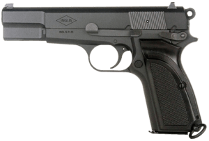 Inglis 12000000 L9A1  9mm Luger 15+1 4.70″ Black Steel Barrel  Black Chrome Steel Slide & Frame