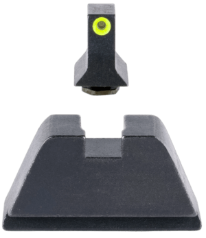 Trijicon GL201C601136 Suppressor/Optic Height Sights-Glock Standard Frame  Black Green Tritium White Outline Front Sight Black Rear Sight
