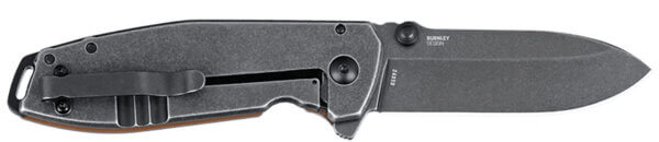 CRKT 2495B SQUID XM 2.95″ Folding Drop Point Plain Stonewashed D2 Steel Blade  Brown Textured G10/SS Handle