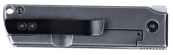 CRKT 5915 MinimalX  EDC 2.19″ Folding Modified Tanto Plain Satin 12C27 Sandvik Blade  Stonewashed Stainless Steel Handle
