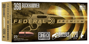 Federal LG360BH1 Premium HammerDown 360 Buckhammer 220 gr Soft Point 20rd Box