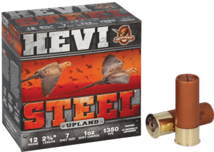 HEVI-Shot HS61227  Upland 12 Gauge 2.75″ 1 oz 25 Per Box/ 10 Case
