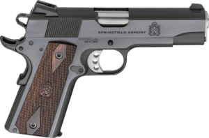 Springfield Armory PX9417S 1911 Garrison 45 ACP 9+1 4.25″ Stainless Match Grade Barrel  Serrated Stainless Steel Slide & Frame w/Beavertail  Thinline Wood Grip