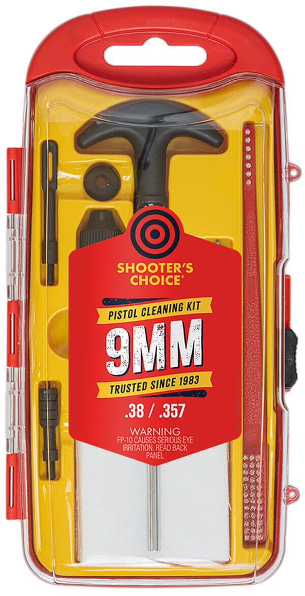 Shooters Choice SHFSRK9MM Gun Rod Cleaning Kit 9mm Pistol