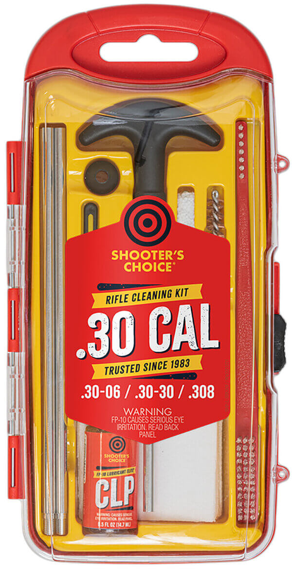Shooters Choice SHFSRK30 Gun Rod Cleaning Kit Rifle .30 Caliber