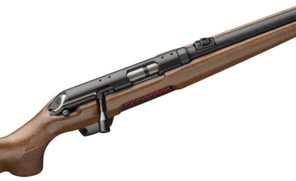 Winchester Repeating Arms 525214102 Xpert Sporter SR Full Size 22 LR 10+1 16.50″ Matte Black Threaded Sporter Barrel  Drilled & Tapped Matte Black Steel Receiver  Fixed Satin Walnut Wood Stock