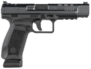 Canik HG5632N TP9SFx  9mm Luger 20+1 5.20″ Black Nitride Match Grade Barrel  Optic Ready/Serrated w/Ports Steel Slide & Polymer Frame w/Picatinny Rail  Ambidextrous
