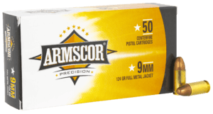 Armscor 50041PH Precision  9mmLuger 124gr Full Metal Jacket 50rd Box