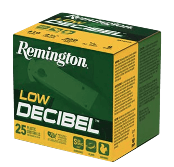 Remington Ammunition R20740 Low Decibel  410 Gauge 2.50″ 25 Per Box/ 10 Case