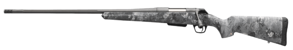 Winchester Repeating Arms 535781264 XPR Extreme MB Full Size 270 Win Mag 3+1 24″ Tungsten Gray Cerakote Threaded Sporter Barrel & Drilled & Tapped Steel Receiver  TrueTimber Midnight Camo Fixed Synthetic Stock  Left Hand