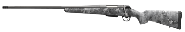 Winchester Repeating Arms 535781230 XPR Extreme MB Full Size 7mm Rem Mag 3+1 24″ Tungsten Gray Cerakote Threaded Sporter Barrel  Drilled & Tapped Steel Receiver  TrueTimber Midnight Camo Fixed Synthetic Stock  Left Hand