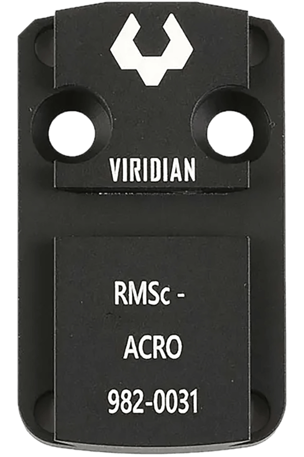 Viridian 9820031 RFX 44 Shield RMSc Mounting Adapter  Black Anodized