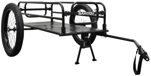 Bakcou E-bikes AFCT Cargo EBike Trailer  Includes Kickstand Black 70″