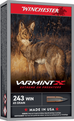Winchester Ammo X243PXP Varmint X  243 Win 65 gr Extreme Point 20 Per Box/ 10 Case