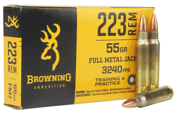 Browning Ammo B192802231   223 Rem 55 gr Full Metal Jacket 20 Per Box/ 50 Case