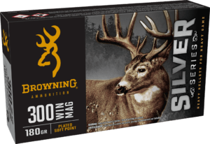Browning Ammo B192603001  Silver 300 Win Mag 180 gr 20 Per Box/ 10 Case