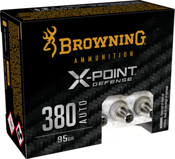 Browning Ammo B191703802 X-Point  380 ACP 95 gr 20 Per Box/ 10 Case