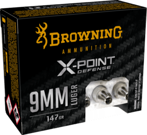 Browning Ammo B191700092 X-Point  9mm 147 gr 20 Per Box/ 10 Case
