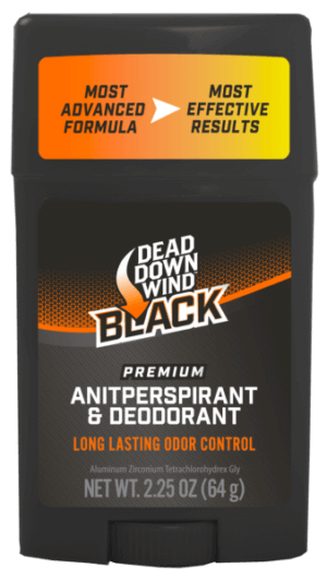 Dead Down Wind 1235 Antiperspirant & Deodorant Black Premium Odor Eliminator 2.25 oz Stick