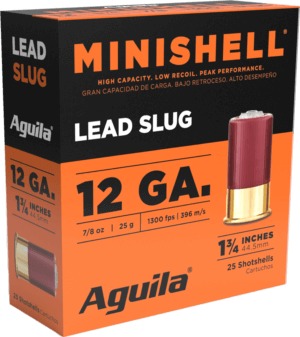 Aguila 1CHB1386 Minishell  12 Gauge 1.75″ 5/8 oz 25 Per Box/ 10 Case