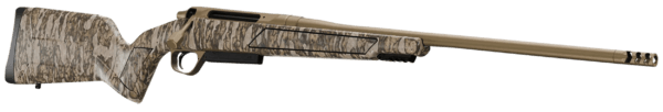 Christensen Arms 8011501200 Evoke  Full Size 243 Win 4+1 20″ Flat Dark Earth Cerakote #4 Contour Threaded Barrel  Mossy Oak Bottomland Fixed Hybrid Hunter w/Picatinny Rail Synthetic Stock