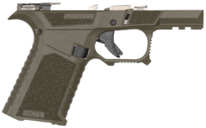 Sct Manufacturing 0226020000IB Sub Compact  Compatible w/ Glock 43X/48 OD Green Polymer Frame Aggressive Texture Grip