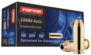 Norma Ammunition 801407887   40 S&W 165 gr Jacketed Hollow Point 50 Per Box/ 20 Case