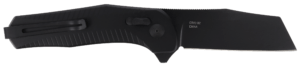 S.O.G SOG11520157 Escape ATK 2.0 EDC 3.40″ Folding Clip Point Part Serrated Black Hardcased AUS-8A SS Blade  4.60″ Green/Black Aluminum Handle  Presentation Box