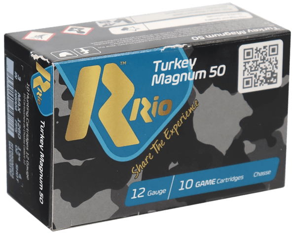 Rio Ammunition RTMGN505 Royal Turkey MGN 50 12 Gauge 3″  1 3/4 oz 5 Shot 10 Per Box/ 25 Cs