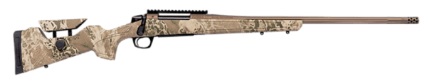 CVA CR3951 Cascade Long Range Hunter Full Size 6.5 Creedmoor 22″ Smoked Bronze Cerakote Steel Threaded Barrel  Realtree Hillside Synthetic Stock