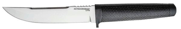 Cold Steel CS20PHZ Outdoorsman Lite 6″ Fixed Straight Back Plain 4116 Krupp SS Blade  5″ Black Textured Polypropylene/Kraton Handle