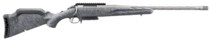 Ruger 46913 American Predator Gen II Full Size 30-06 Springfield 4+1  20″ Cobalt Cerakote Spiral Threaded Barrel  Picatinny Rail Steel Receiver  Gray Splatter Adjustable Synthetic Stock