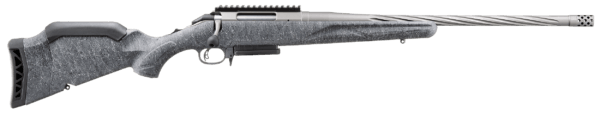 Ruger 46917 American Predator Gen II Full Size 7mm PRC 3+1 20″ Cobalt Cerakote Spiral Threaded Barrel  Picatinny Rail Steel Receiver  Gray Splatter Adjustable Synthetic Stock