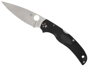Cold Steel CS49HCFZ Mini Tac Bowie 3.63″ Fixed Clip Point Plain Stonewashed 8Cr13MoV SS Blade  3.25″ Griv-Ex Handle