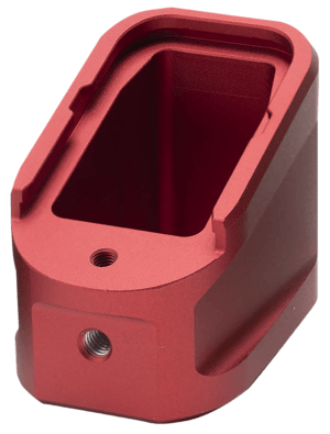 Strike Industries EMPALG17RED Extended Mag Plate  Fits Glock G17 Fits Glock G22 Red 6061 T-6 Aluminum