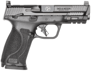 Smith & Wesson 14122 M&P M2.0 Limited Edition Full Size Frame 9mm Luger 17+1 4.25″ Black Armornite Tennessee Logo Engraved Barrel  Black Armornite Optic Cut/Serrated Stainless Steel Slide  Black Polymer Frame w/Picatinny Rail  Black Textured Polymer Grip
