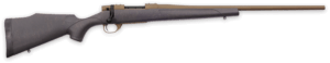 Weatherby VWB65CMR2T Vanguard Weatherguard Full Size 6.5 Creedmoor 4+1 22″ Burnt Bronze Cerakote #2 Threaded Barrel  Drilled & Tapped Steel Receiver Black w/Bronze Webbing  Monte Carlo w/Raised Comb Synthetic Stock