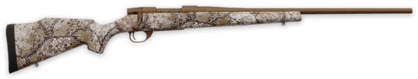 Weatherby VAP7M8RR2T Vanguard Badlands 7mm-08 Rem 5+1 22″ Burnt Bronze Cerakote #2 Threaded Barrel  Drilled & Tapped Steel Receiver  Badlands Approach Camo Monte Carlo w/Raised Comb Synthetic Stock