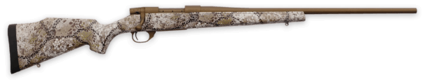 Weatherby VAP7MMPR4T Vanguard Badlands 7mm PRC 3+1 24″ Burnt Bronze Cerakote #2 Threaded Barrel  Drilled & Tapped Steel Receiver  Badlands Approach Camo Monte Carlo w/Raised Comb Synthetic Stock