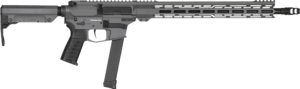 CMMG 99A3B0FTNG Banshee MKGS 9mm Luger 33+1 8″ Black Nitride Medium Taper Threaded Barrel  EML 7″ M-LOK Handguards  Tungsten Cerakote Aluminum Picatinny Rail Receiver  CMMG Zeroed Grips