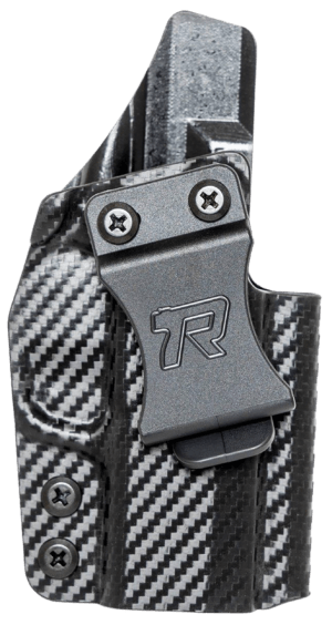 Rounded Gear RGUNVRSLCMPCTBLK Universal Kydex  IWB Black Kydex Belt Clip Fits Compact Sized Handguns Right Hand