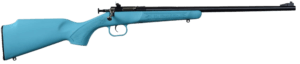 Crickett KSA302 My First Rifle  22 S/L/LR Single Shot 16.10″ Blued Barrel & Receiver  Blue Synthetic Fixed Stock