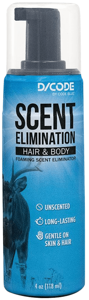 Code Blue OA1435 Hair/Body Foam Scent Eliminator 4 fl oz