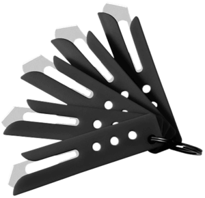 Hogue 35880 Expel Blade Guard Black Nylon Includes 5 #60 High Carbon Steel Blade  5 Guards & 1 Key Ring
