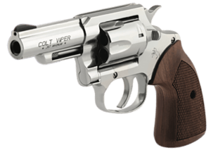 Colt Mfg VIPERSP3WRR Viper  357 Mag/38 Special 6rd 3″ 1/2 Lug Stainless Steel Barrel  Stainless Steel Cylinder & Frame  American Walnut Grip  Exposed Hammer