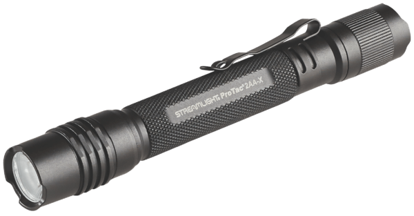 Streamlight 88135 ProTac 2AA-X USB Flashlight  Black Anodized 40/550 Lumens White  LED