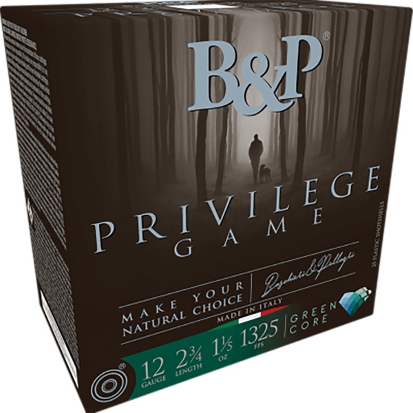 B&p Ammunition 12B15PG5 Privilege Game  12 Gauge 2.75″ 1 1/5 oz 5 Shot 25 Per Box/ 10 Case
